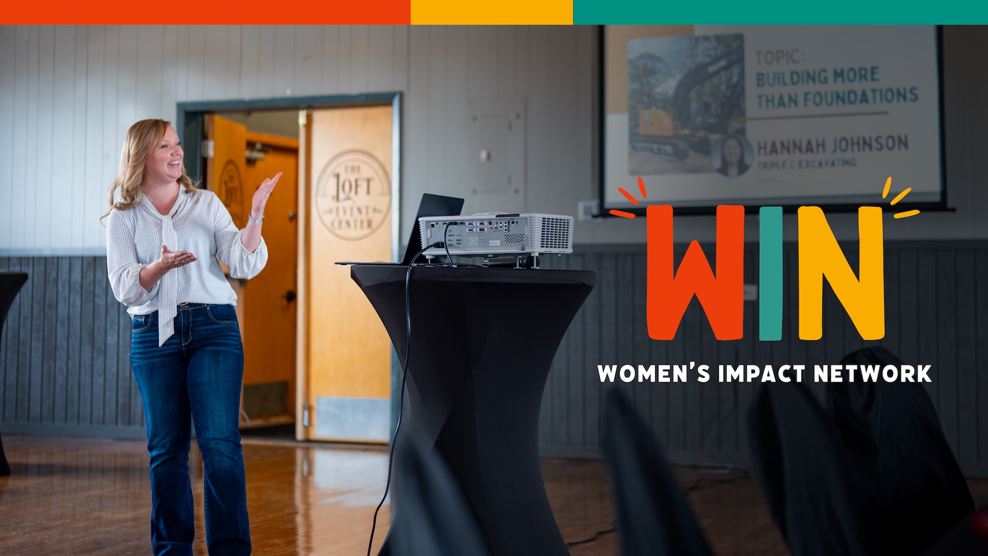 Speaking at Women's Impact Network event