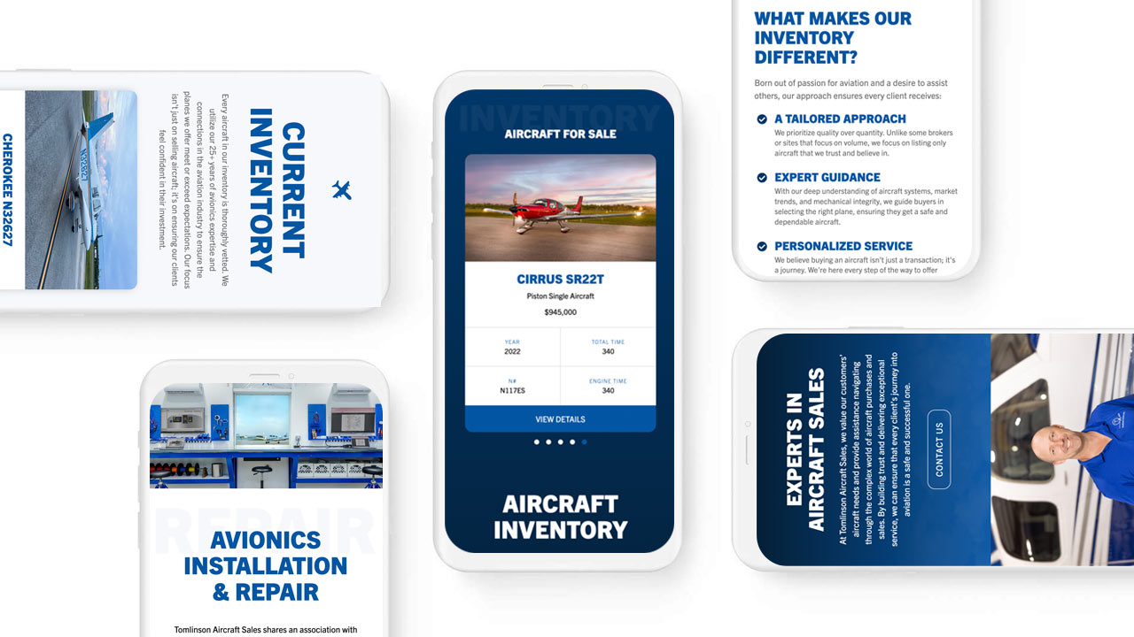 Tomlinson Aircraft Sales Website