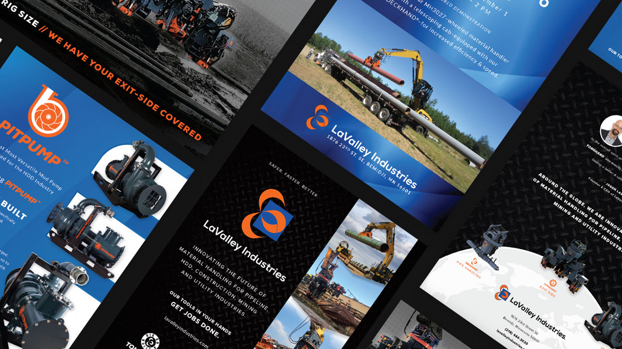 LaValley Industries equipment and services promotional image.