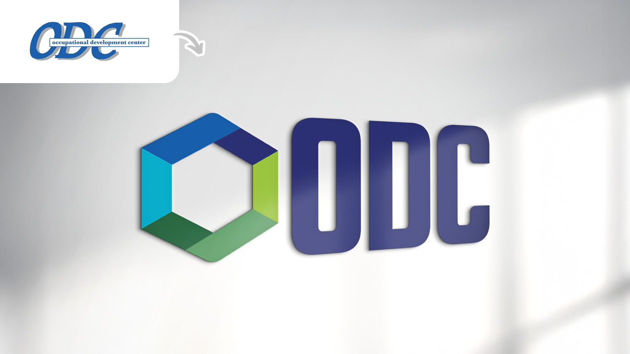 ODC logo with hexagon design