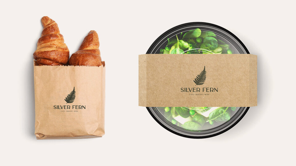Silver Fern croissants and salad packaging