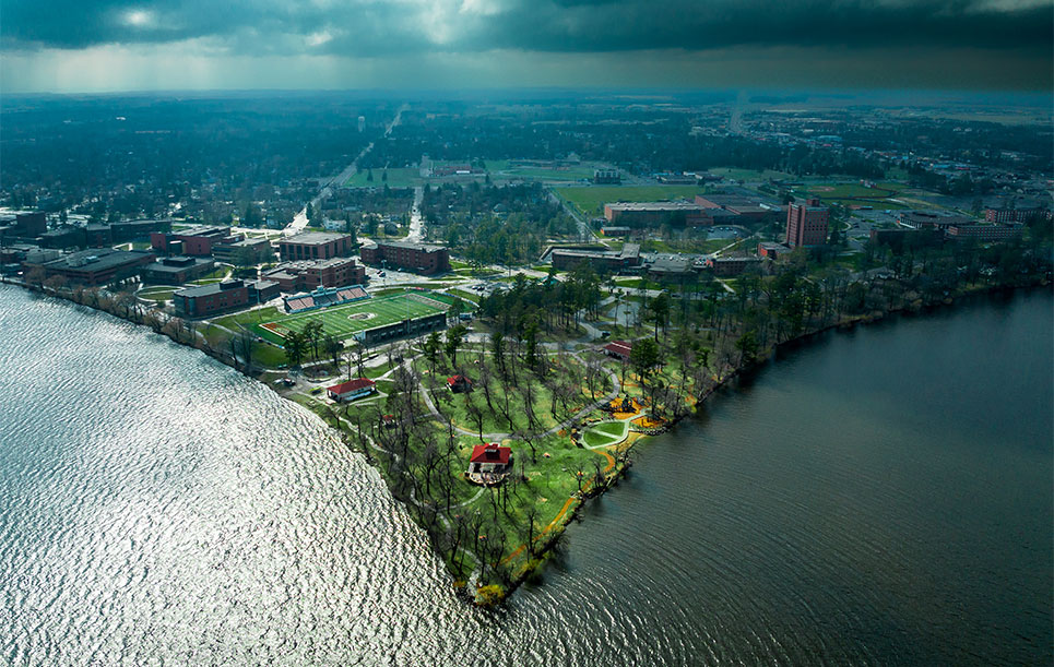 Diamond Point Park aerial drone photo