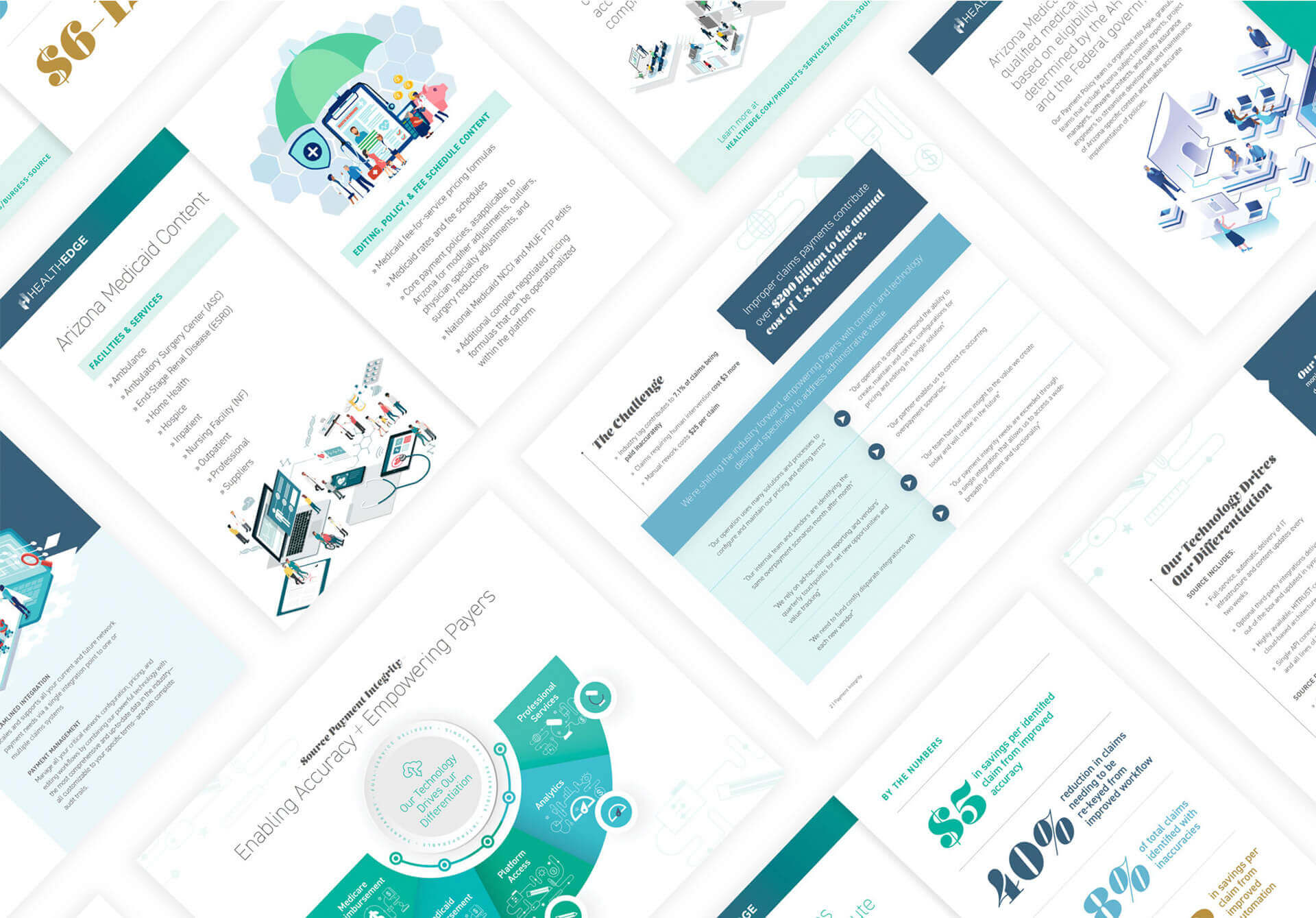 HealthEdge graphic design for healthcare software
