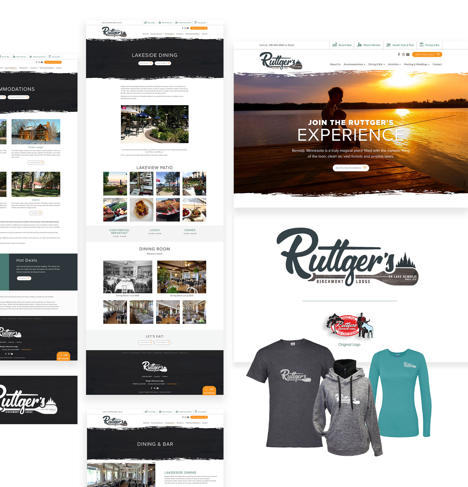 Ruttger's Birchmont Lodge Ruttger Lodge Web Design Branding
