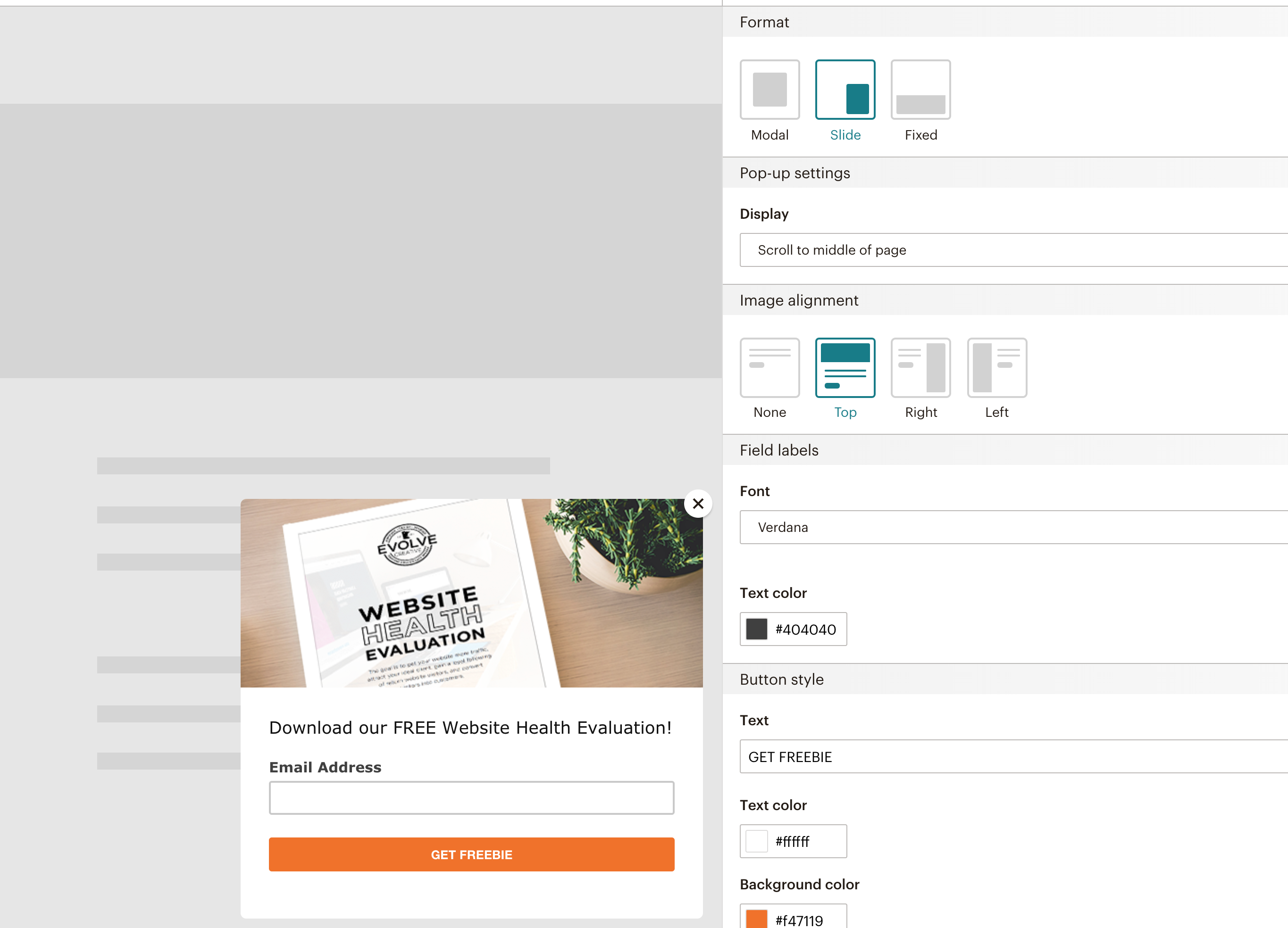 add pdf download to mailchimp