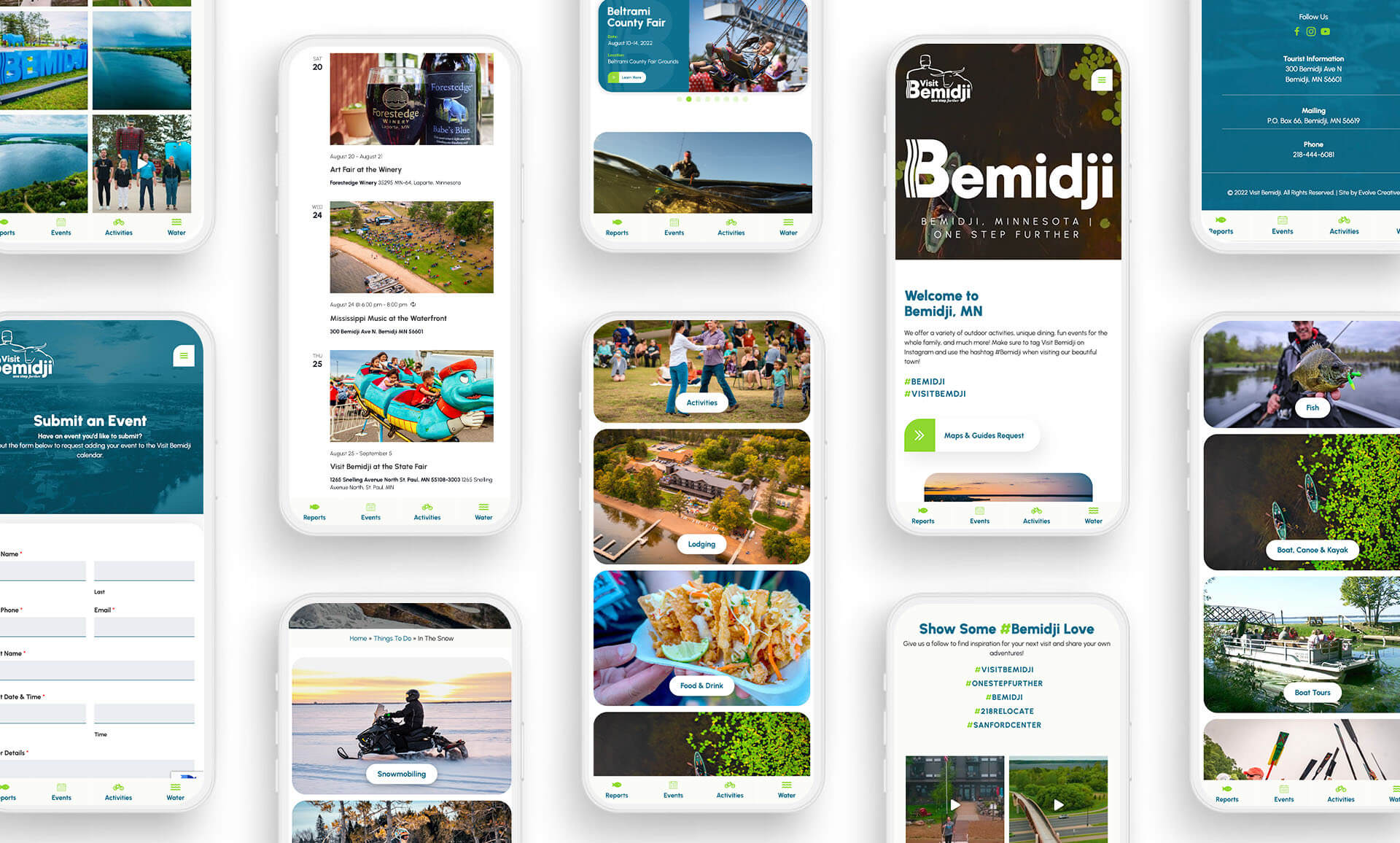 Visit Bemidji Website and Visual Design