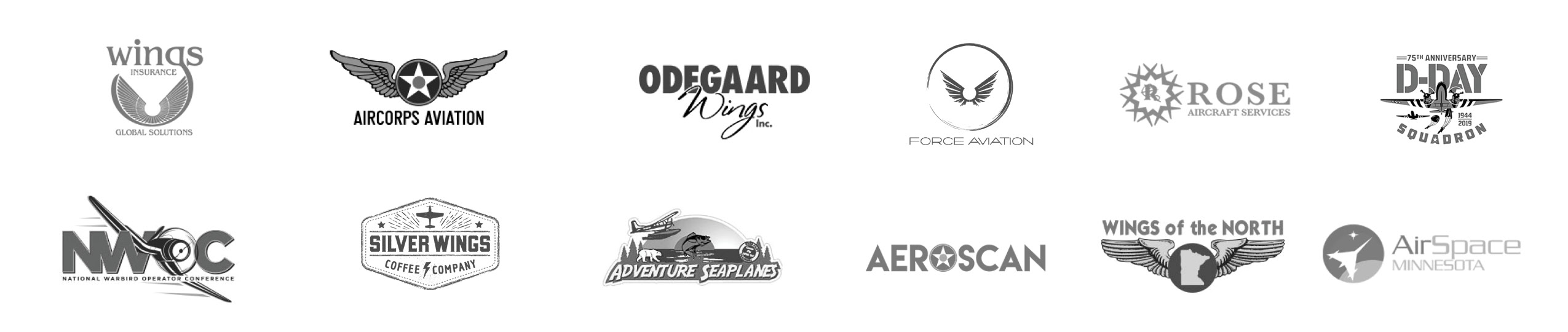 Aviation logo branding