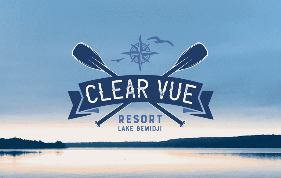 clear vue resort logo branding