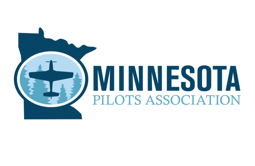 Minnesota Pilots Association logo with airplane silhouette.