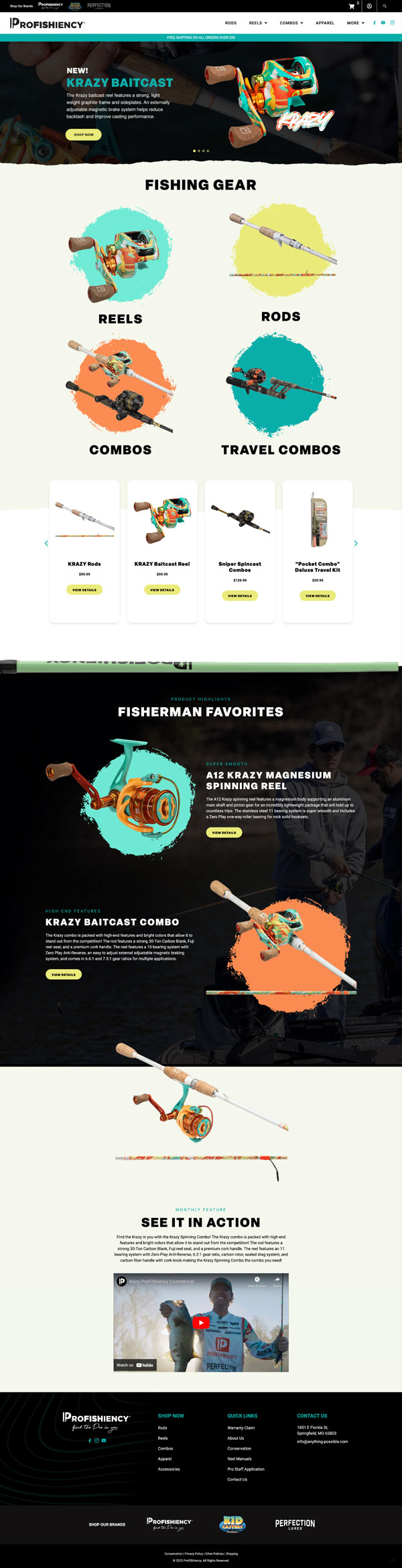 ProFishiency website design