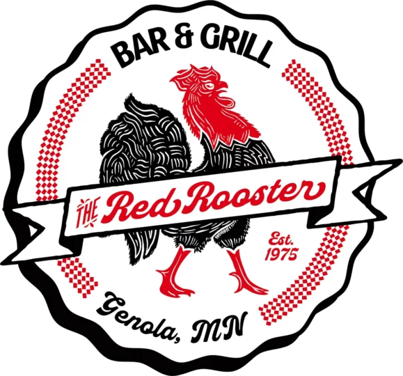 Red Rooster Bar & Grill logo with rooster