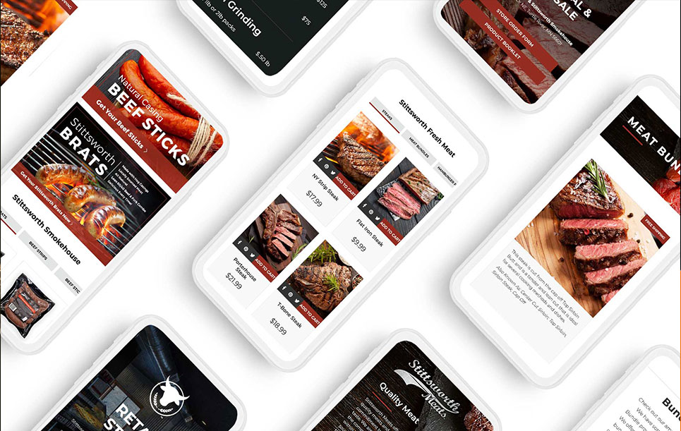 stittsworth meats retail branding and packaging