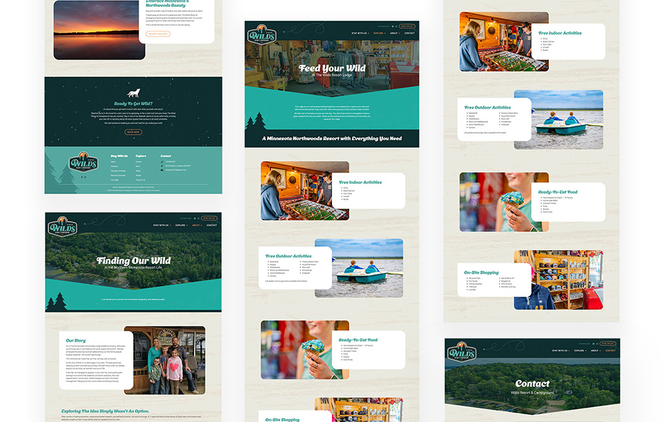 Wild's Resort website development